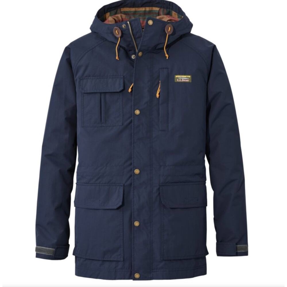 L.L.Bean Mountain Classic Water Resistant Jacket in Nautical Navy Size XL